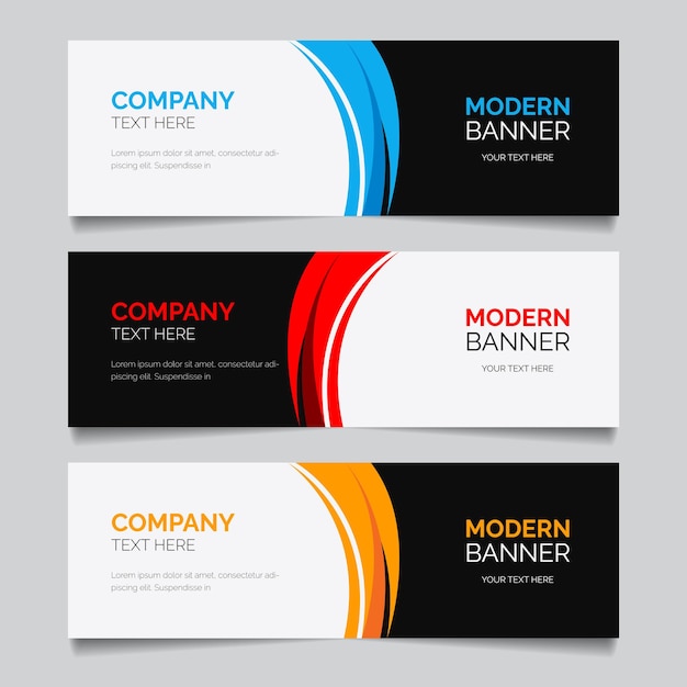 Moderno modello di banner