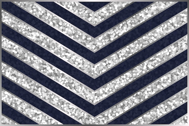 Moderno modello di carta di lusso geometrica con luccioli d'argento e linee blu
