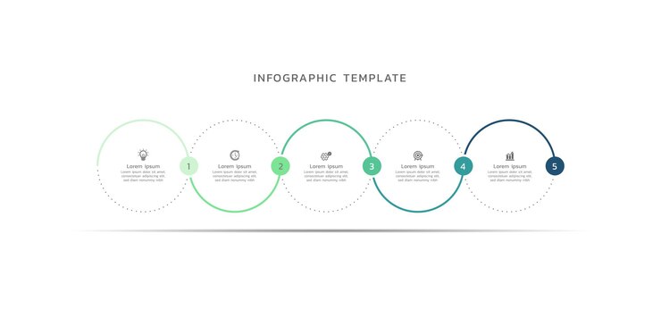 Moderno modello di infografia aziendale