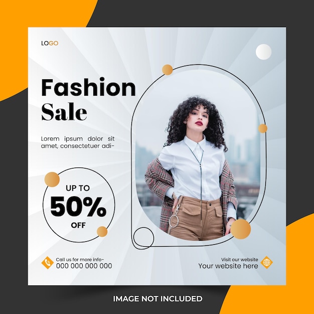 Moderno modello di post design per i social media