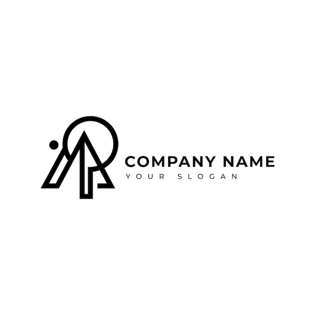 Moderno modello di progettazione vettoriale del logo Letter Ap