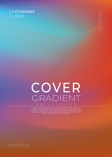 Moderno modello Vector Abstract Gradient Covers per sfondi dinamici