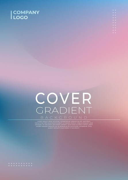 Moderno modello Vector Abstract Gradient Covers per sfondi dinamici