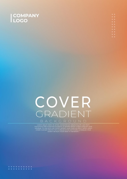 Moderno modello Vector Abstract Gradient Covers per sfondi dinamici