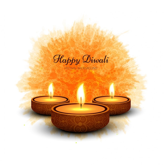 Moderno sfondo diwali felice