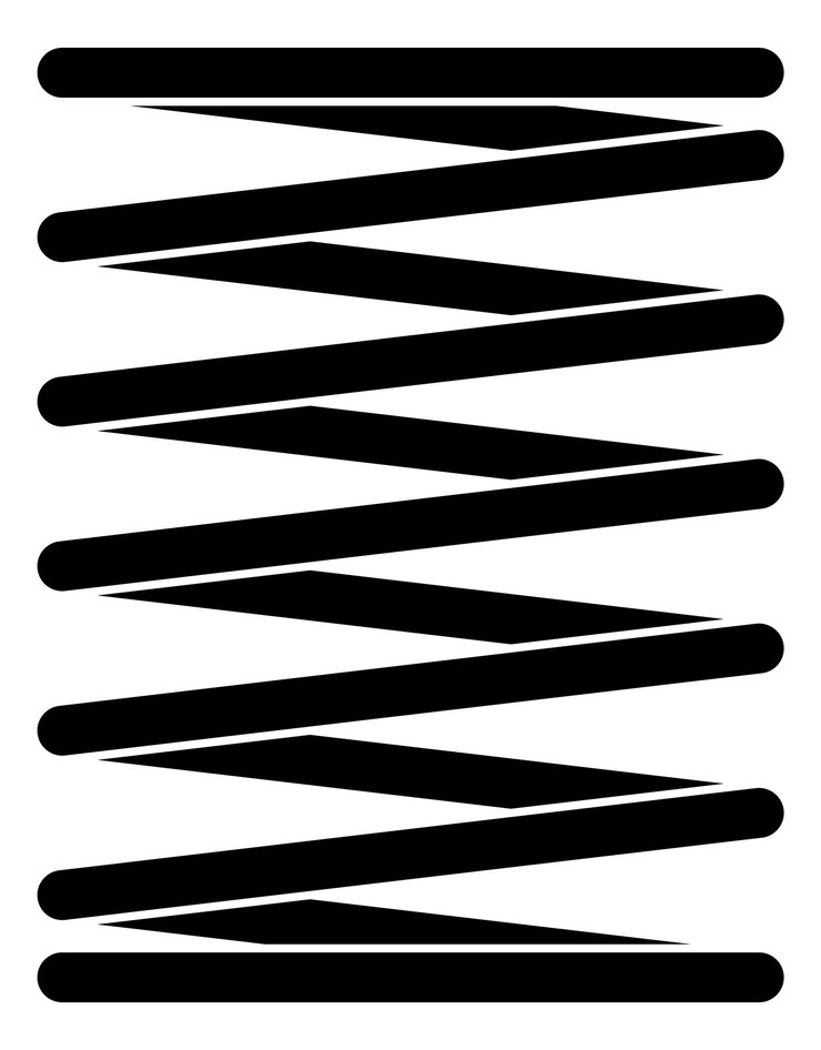 Vettore molla in acciaio a spirale elica in filo metallico flessibile