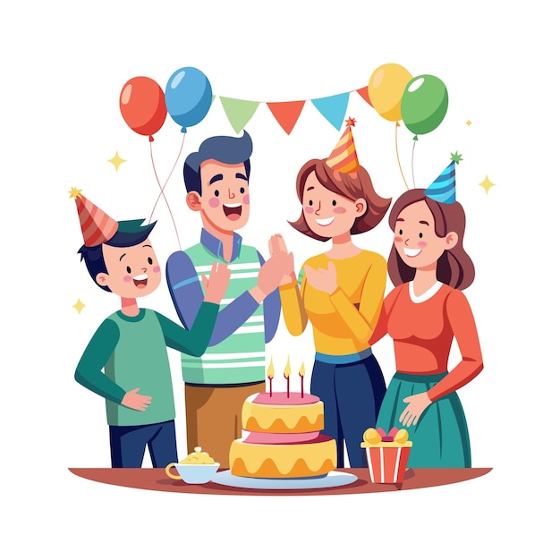 Momenti della vita reale in famiglia concetti di illustrazione vettoriale