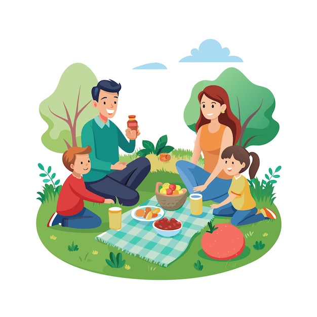 Momenti della vita reale in famiglia concetti di illustrazione vettoriale