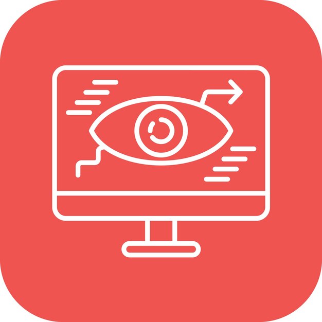 Monitoraggio dell'immagine vettoriale delle icone web Può essere utilizzato per l'hosting web