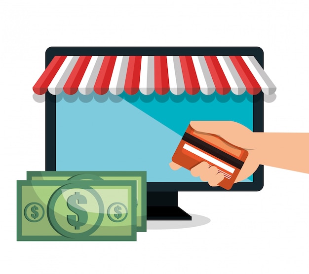 monitorare il design del negozio online di e-commerce pc
