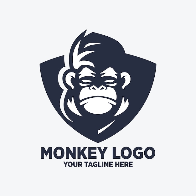 Monkey Shield Logo Design