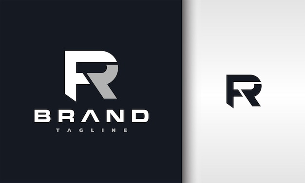 Monogramma, lettera e logo FR