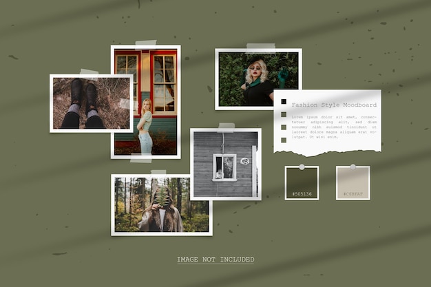 Moodboard realistico