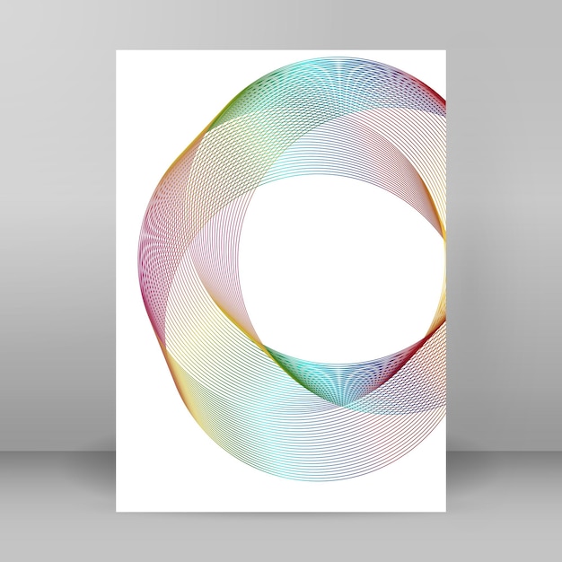Morbido colore arcobaleno Sfondo lineare Elementi di design Linee poligonali Guilloche Lo strato protettivo per banconote Modello di diplomi e certificati Illustrazione vettoriale EPS 10