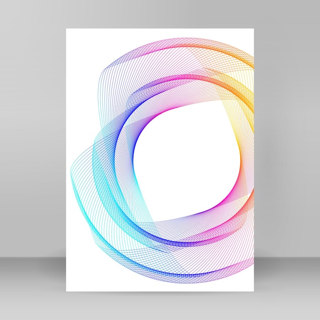 Morbido colore arcobaleno Sfondo lineare Elementi di design Linee poligonali Guilloche Lo strato protettivo per banconote Modello di diplomi e certificati Illustrazione vettoriale EPS 10