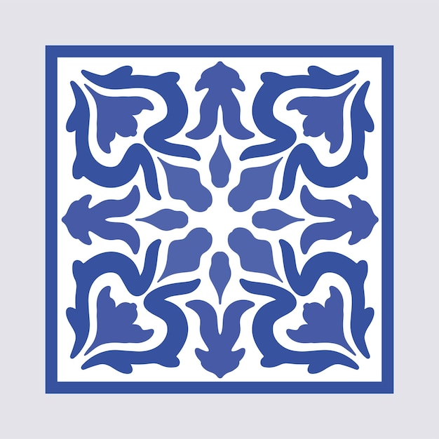 Mosaico marocchino vintage blu