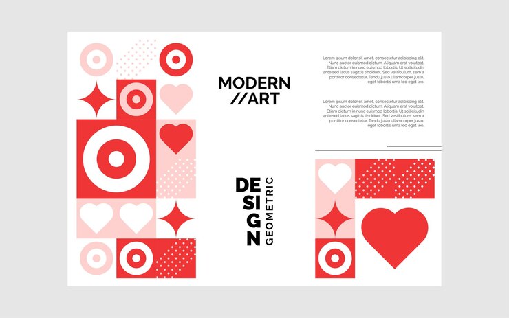 Vettore mosaico piatto brochure a tre ante modello sfondo vettoriale