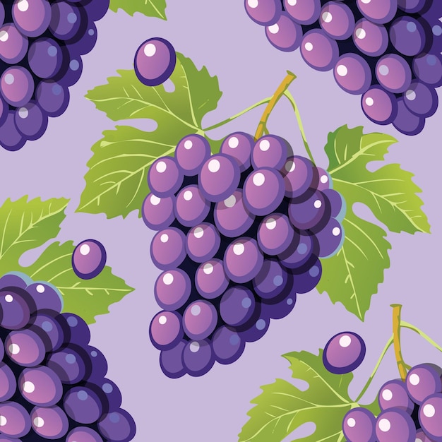 Mostra artistica di uva illustrazione vettoriale