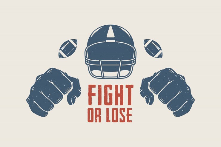 Vettore motivazione del football americano