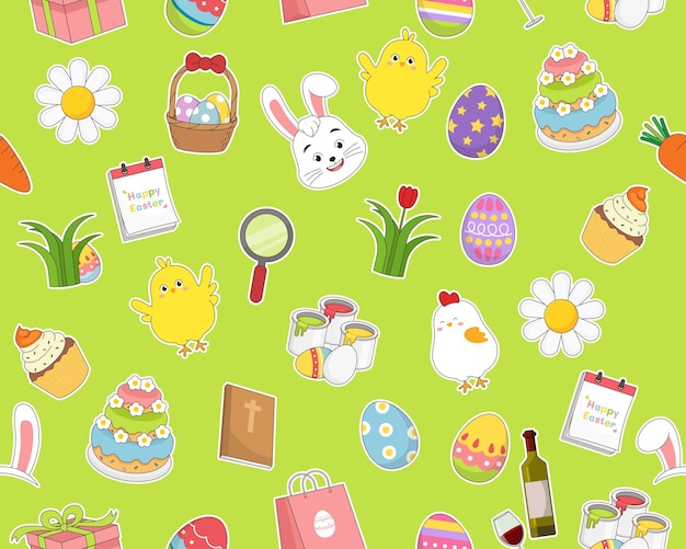 motivo a trama piatta senza cuciture Buona pasqua