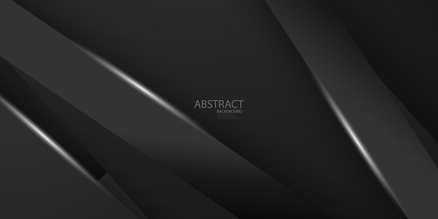Motivo astratto nero e poster di sfondo dinamico decorato con bellissime linee bianche. Illustrazione in formato vettoriale