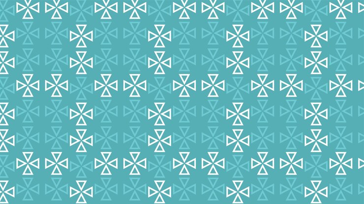 Motivo azzurro a triangolo