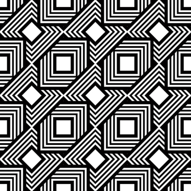 Motivo bianco e nero senza cuciture, sfondo geometrico a strisce vettoriali semplici, sfondo accurato, modificabile e utile per il design o lo sfondo.