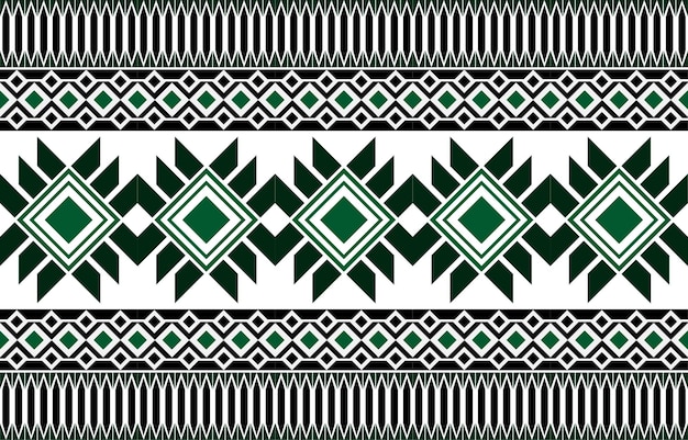 Motivo etnico geometrico tradizionale sfondo Design for carpetwallpaperclothingwrappingbatikfabricVector illustrazione ricamo stile orientale motivo floreale senza soluzione di continuità