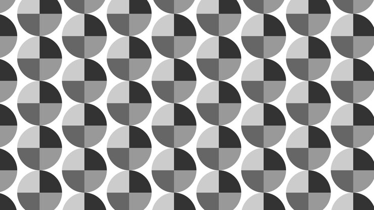 Motivo geometrico astratto in scala di grigi