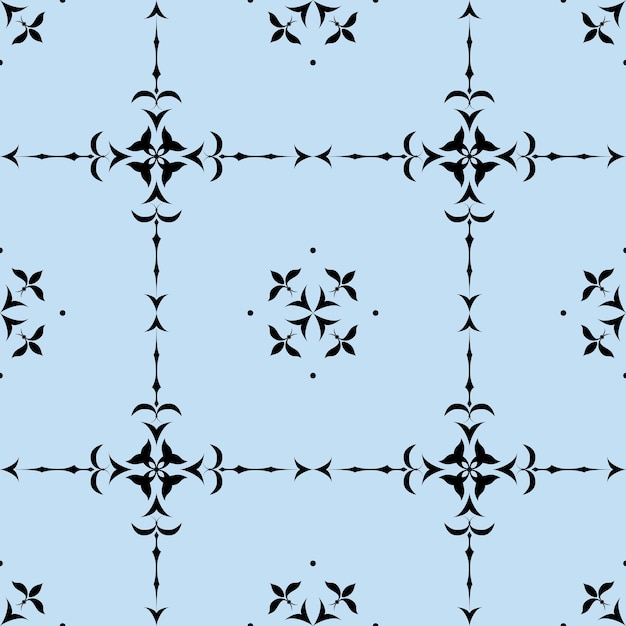 motivo geometrico bianco e nero senza soluzione di continuità in una cella obliqua con quadrati