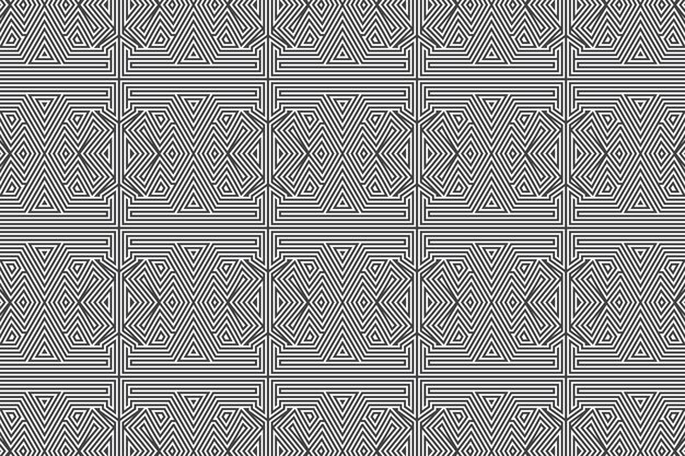 Motivo geometrico della linea di design senza cuciture