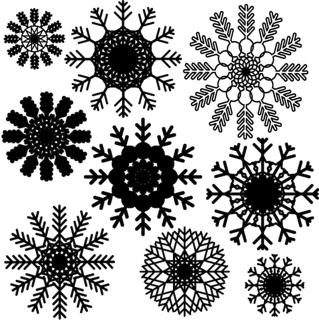 Motivo natalizio Sfondo con fiocchi di neve Illustrazione vettoriale