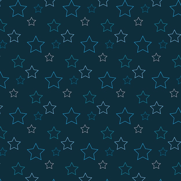 Motivo ripetuto di stelle su sfondo blu