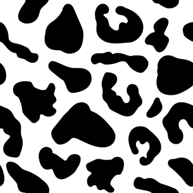 Motivo senza cuciture con pelliccia di texture stampa pelle animale leopardo giaguaro nero