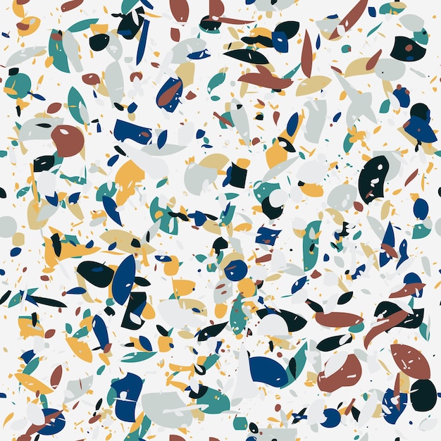 Motivo senza cuciture in terrazzo Modelli di design astratto moderno con struttura a terrazzo