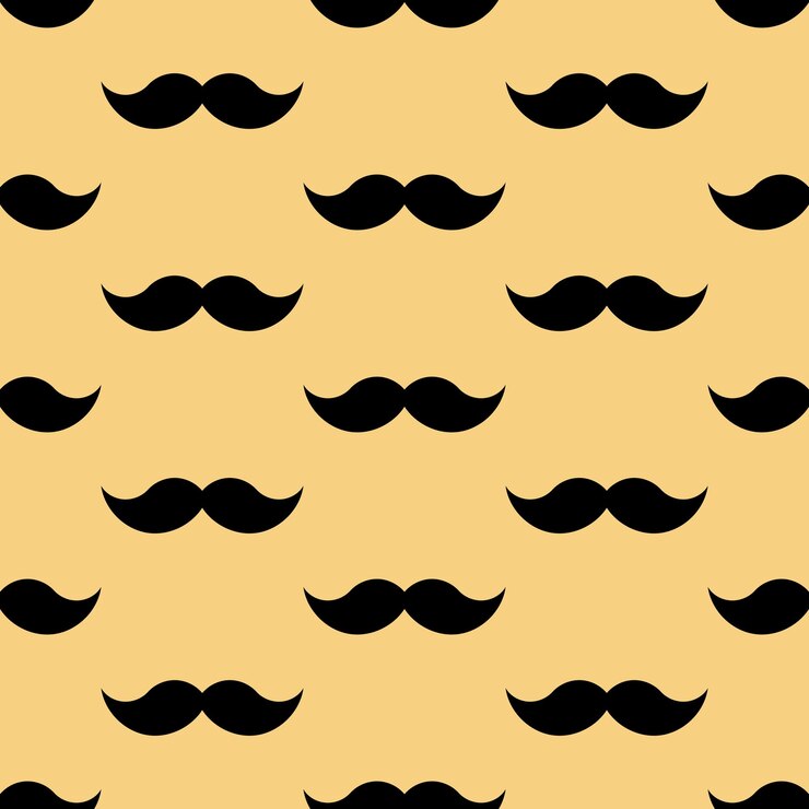 Vettore moustache moustache pattern senza cuciture illustrazione vettoriale