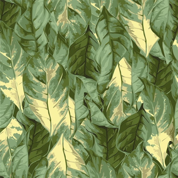 Mucchio di foglie senza cuciture illustrazione