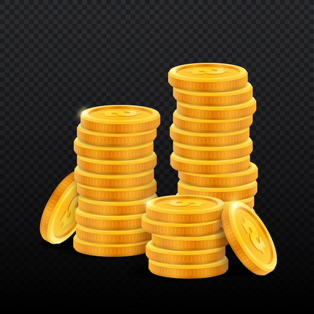 Mucchio di monete d'oro