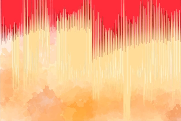 Musica di sottofondo ad acquerello con strisce geometriche nei colori rosso e beige