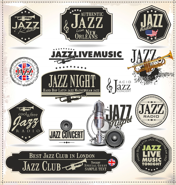 Vettore musica jazz