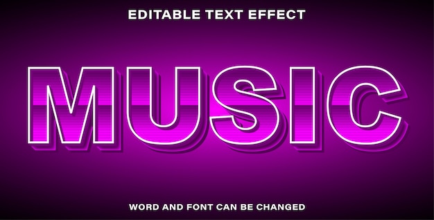 Musica modificabile in stile effetto testo