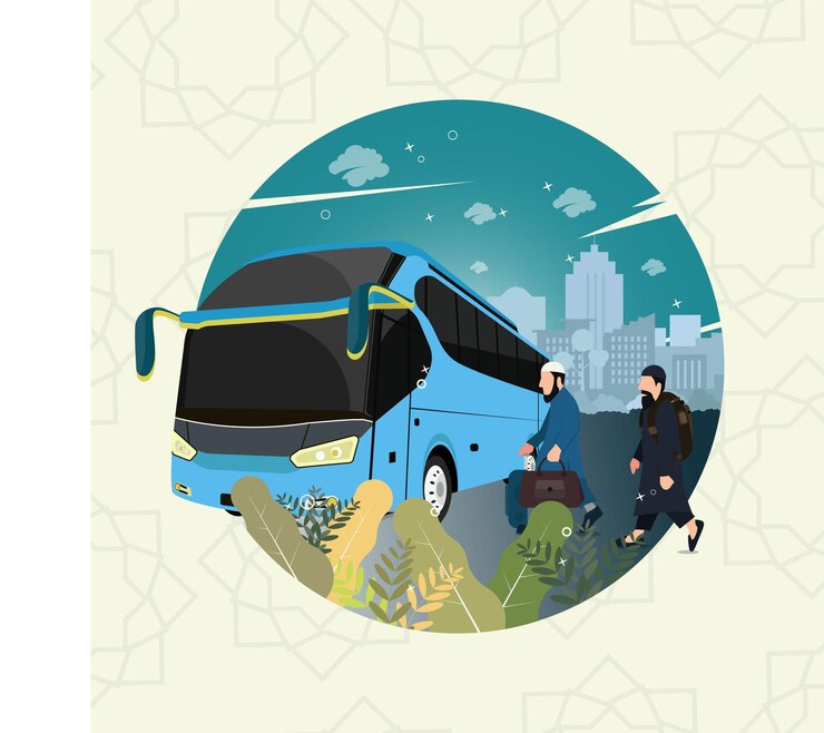 Musulmano in viaggio nella città natale per la celebrazione dell'Eid