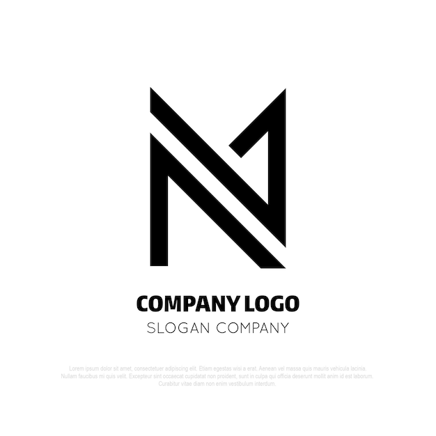 N azienda di progettazione del logo
