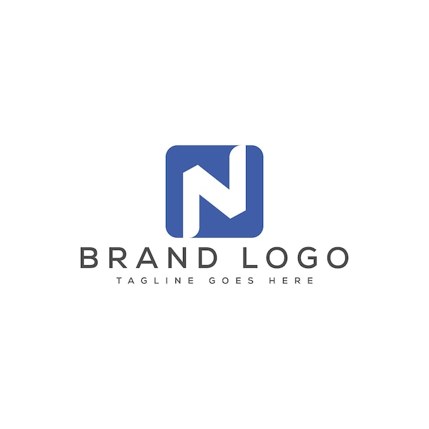 N modello vettoriale di progettazione del logo delle lettere per il marchio