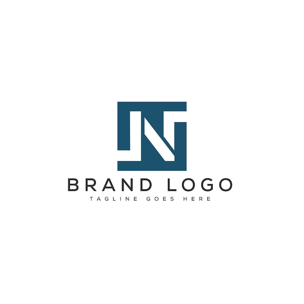 N modello vettoriale di progettazione del logo delle lettere per il marchio