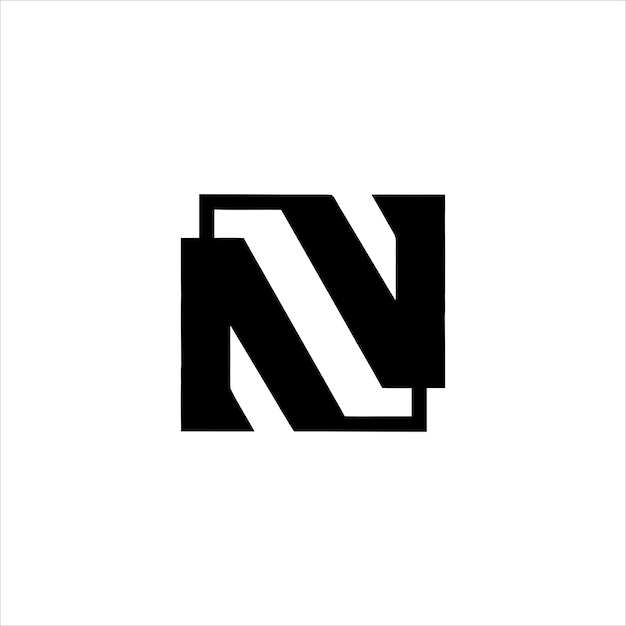 n monogramma di progettazione del logo con vettore di decorazione fiorente