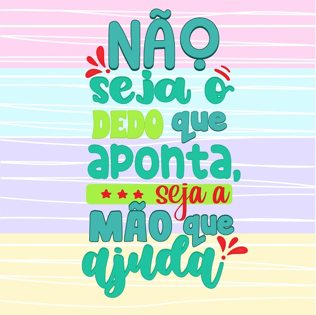 Nao seja a mao que aponta