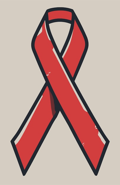 Nastro della Giornata mondiale contro l'AIDS per celebrare la giornata