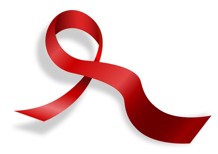 Vettore nastro di seta rosso su sfondo bianco giornata mondiale contro l'aids 1 dicembre nastro rosso simbolo della vittoria vector