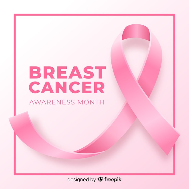 Nastro realistico per la consapevolezza del cancro al seno